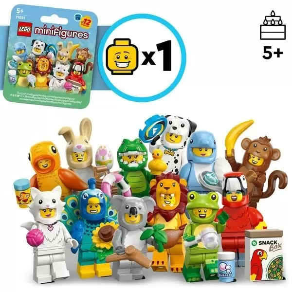 LEGO 71051 Minifigures Serie 28- Animali – SERIE COMPLETA 12 MINIFIGURES – PREODER