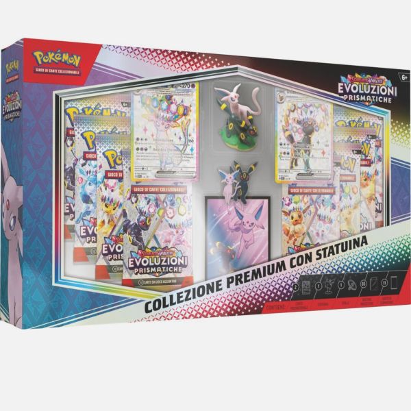 Collezione Premium Evoluzioni Prismatriche con Statuina Espeon e Umbreon – PREORDER