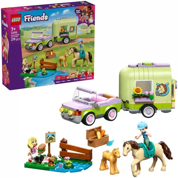 Lego Friends 42695 – Rimorchio per cavallo e puledro – PREORDER