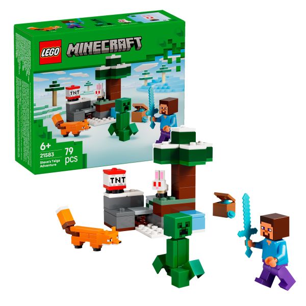Lego Minecraft 21583 – Avventura di Steve nella taiga – PREORDER