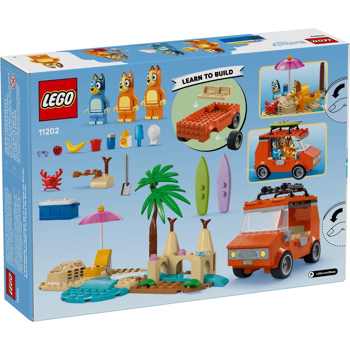 Lego 11202 - Vacanza sulla spiaggia della famiglia di Bluey - immagine 7