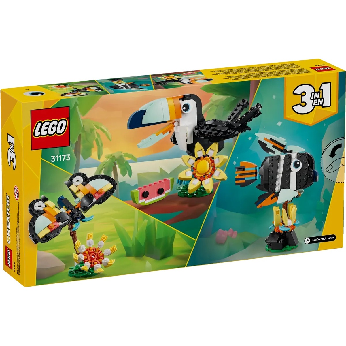 LEGO 31173 - Animali selvatici: tucano tropicale - immagine 6