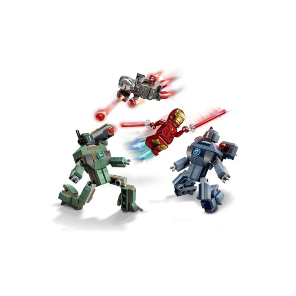 LEGO 76320 - Iron Man e War Machine contro i droni di Hammer - immagine 2