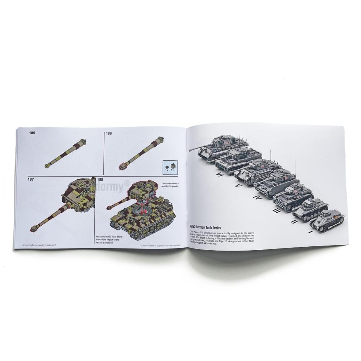 BUILD ARMY - 0181C - WW2 German Tiger 1 E Late Version in Camouflage - immagine 4