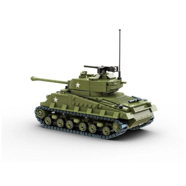 BUILD ARMY - 1002 - WW2 M4A3E8 Sherman Easy8 tank - immagine 2