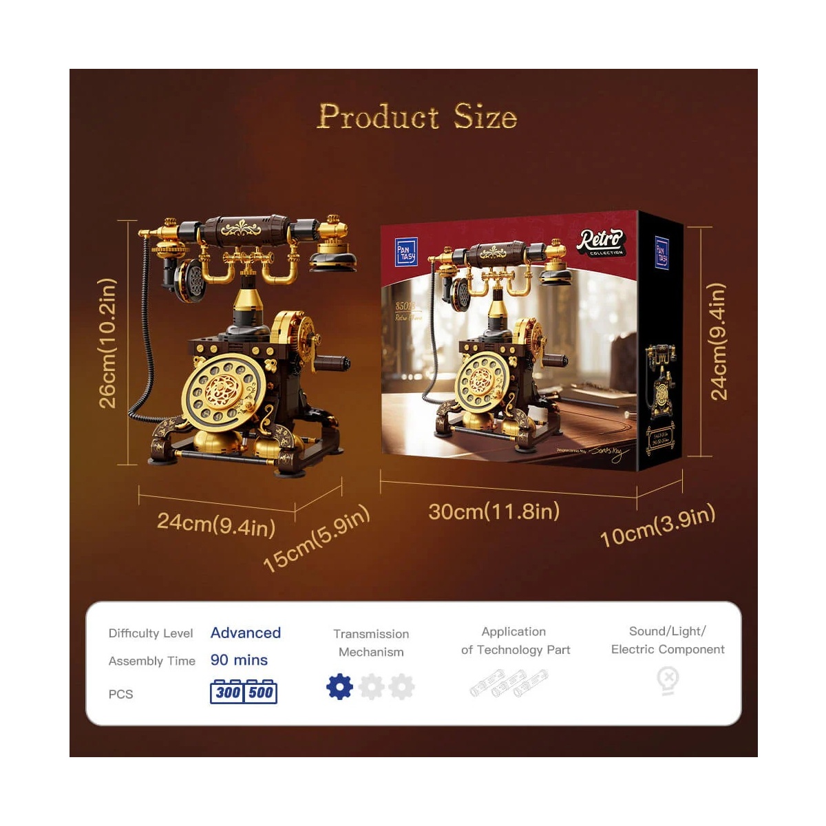 PANTASY - 85018 - Telefono Retrò - - immagine 5