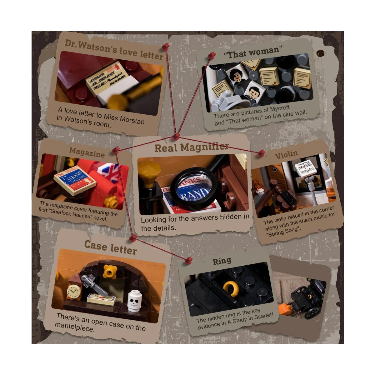 PANTASY - 85014 - Sherlock Holmes Baker Street 221B Apartment - immagine 5