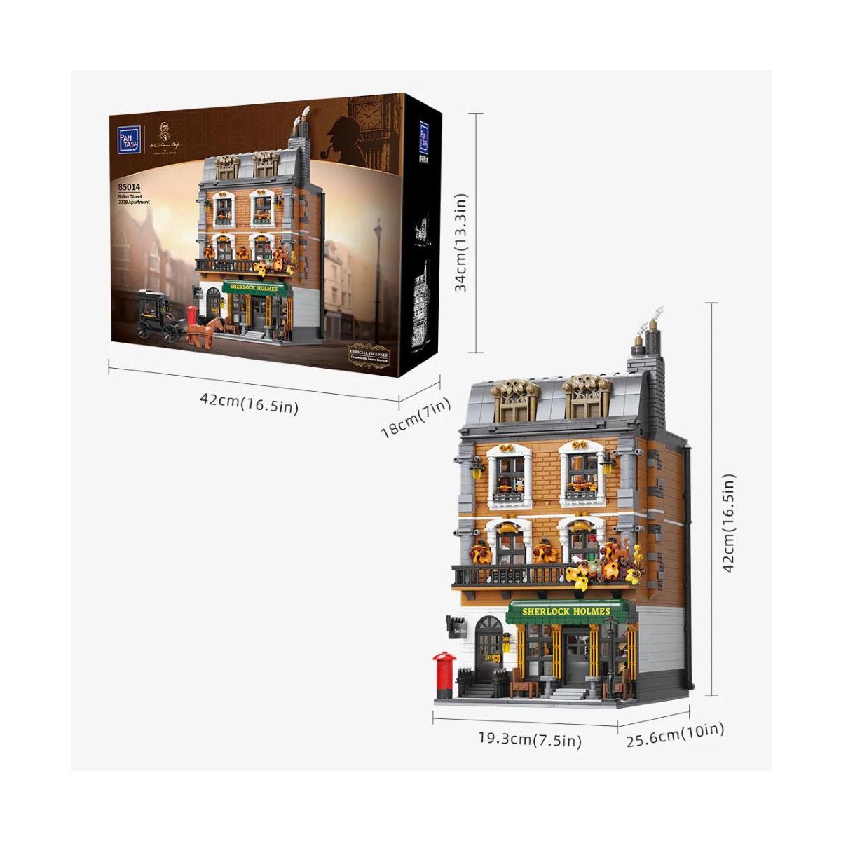 PANTASY - 85014 - Sherlock Holmes Baker Street 221B Apartment - immagine 6