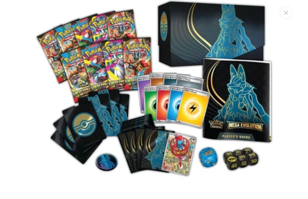 POKÉMON MEGA EVOLUZIONE ETB SET ALLENATORE FUORICLASSE LUCARIO ITA - PREORDER - immagine 2