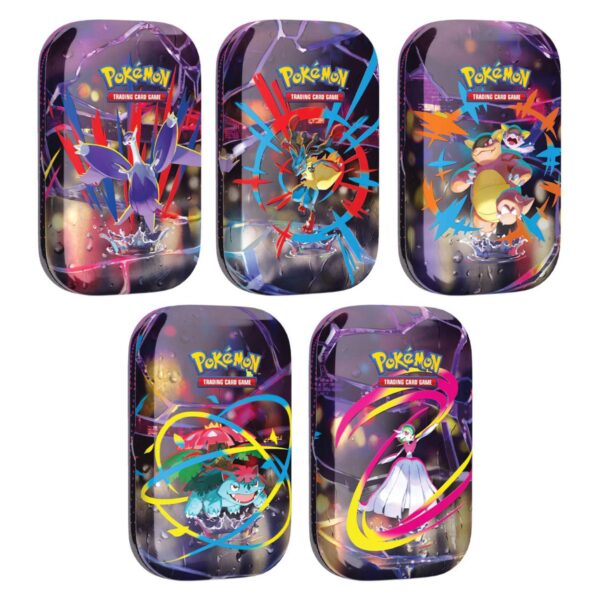 Pokemon Mini Tin da Collezione MegaEvoluzioni -5Pz- ArtSet completo ITA